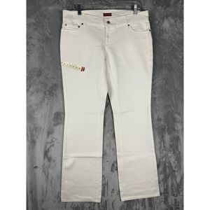 Guess Jeans Authentic White Bootcut Flare Denim‎ Pants Size 31